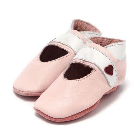 Baby Dutch leren slofjes sandaal roze