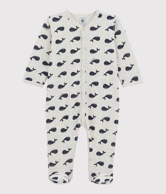 Petit Bateau pyjama velours walvis